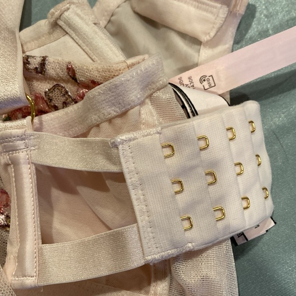 Victoria’s Secret 36Ddd baby pink, sheer floral shimmery Valentine’s Day bra new - Picture 17 of 17